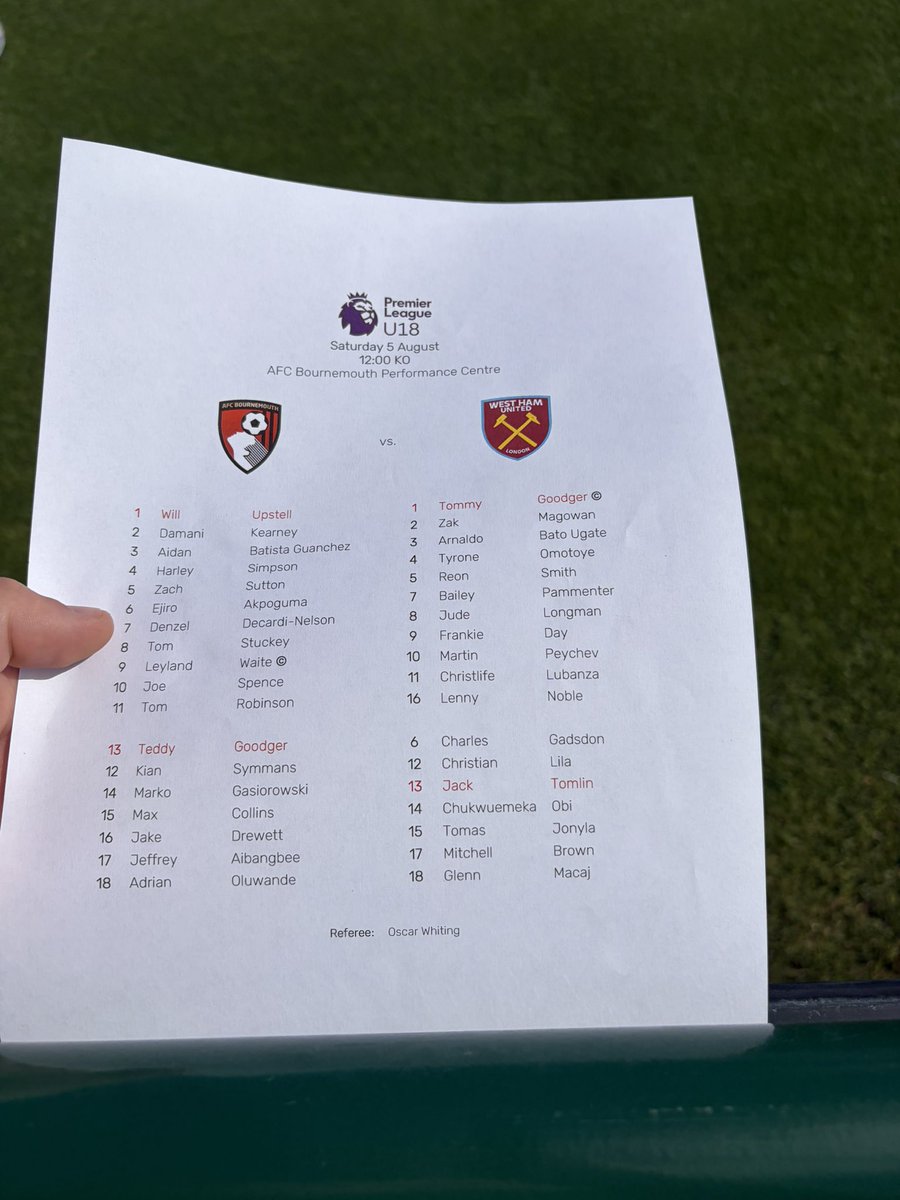 EllisPrince4's tweet photo. 2 new grounds today⚽️ 

Ground 276: Bournemouth 18’s 2 West Ham 18’s 2

Ground 277: Sturminster Newton 5 East Cowes Vics 0 https://t.co/NuCSsugVH1