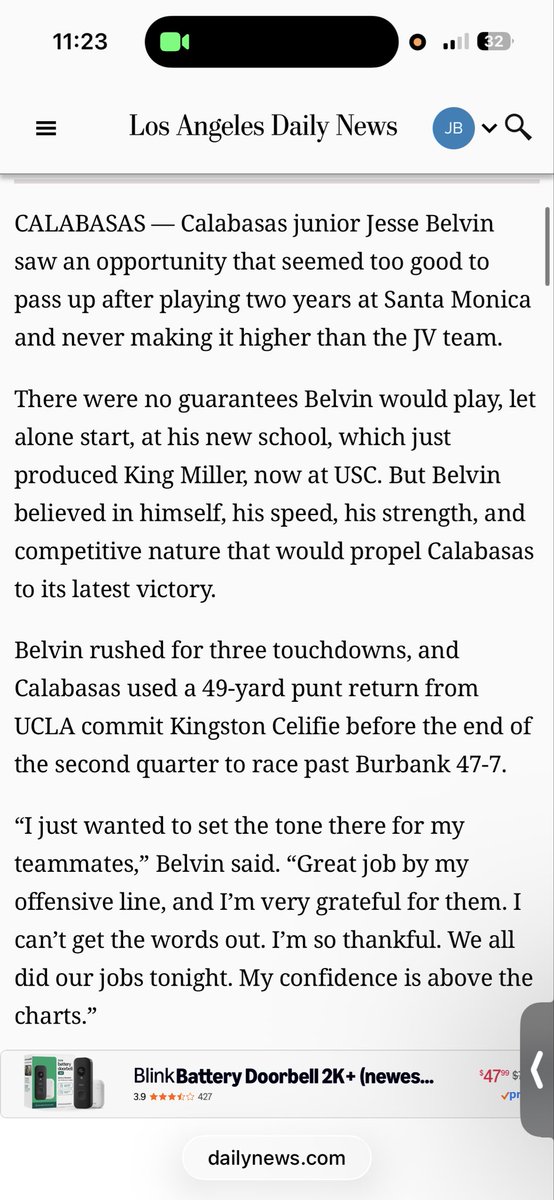 jessebelvin09's tweet photo. 3 tds and a 2 point conversion from last nights game against Burbank!! https://t.co/RBo1kVAIfz