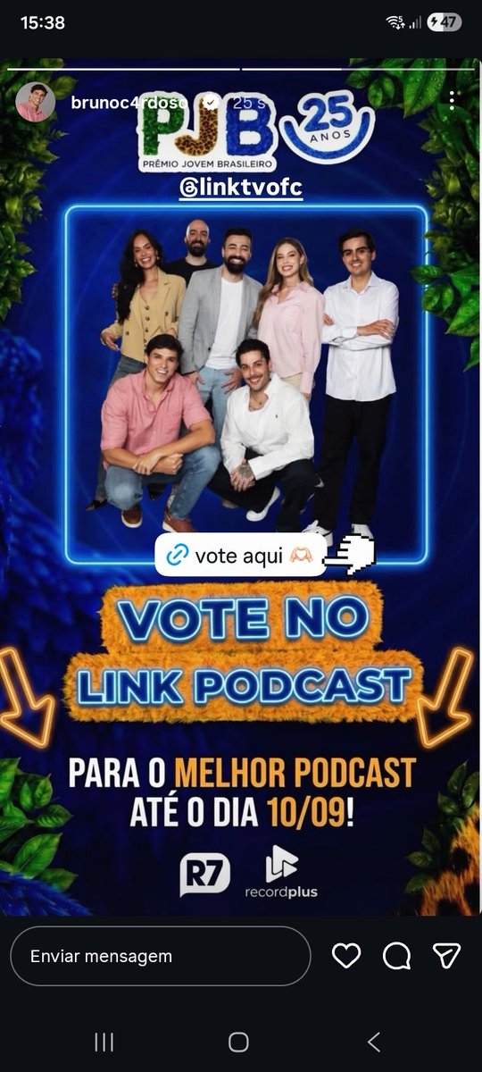 GreysonHarj82n's tweet photo. @diisep1914 Olha aqui o falso usando a imagem do Dudu pra pedir voto para o LINKBOSTCAST.. VOTAR SÓ SAORY E DUDU CAMARGO https://t.co/gFAhyCsuGx