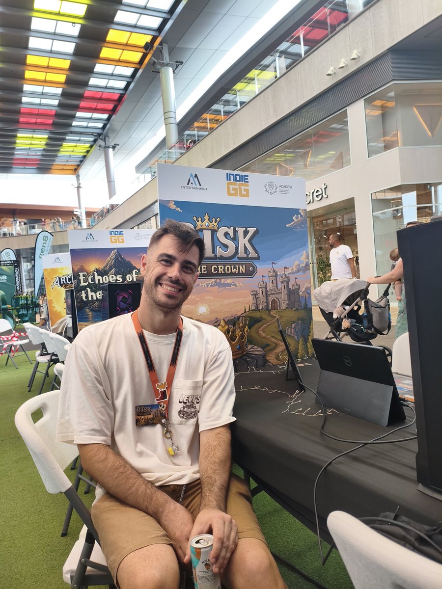 Galantarp's tweet photo. Gran Canaria Experience 26 is happening. Kids making pixel art hamma beads of the game characters, players of all ages at the stand, and the king watching over everything. 👑

This is why I make games.

#gamedev #godot #indiedev #pixelart #GCX26 https://t.co/hsv2U6pkEg