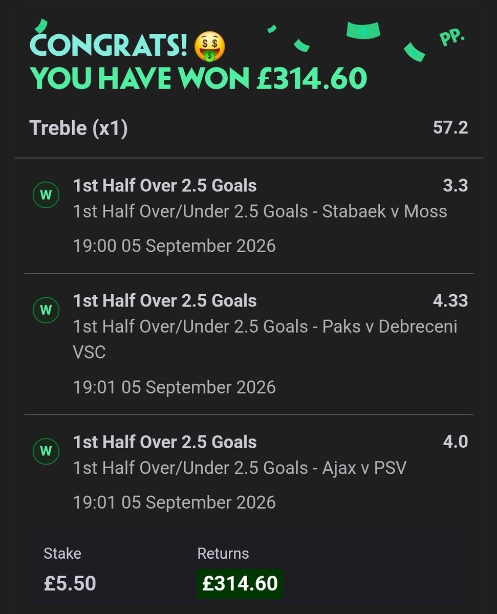 Flutterpunt's tweet photo. BOOM 57 ODDS 🔥🔥🔥

DROP A LIKE FOR MORE BANGERS ❤️ https://t.co/ASQxCP3YTU