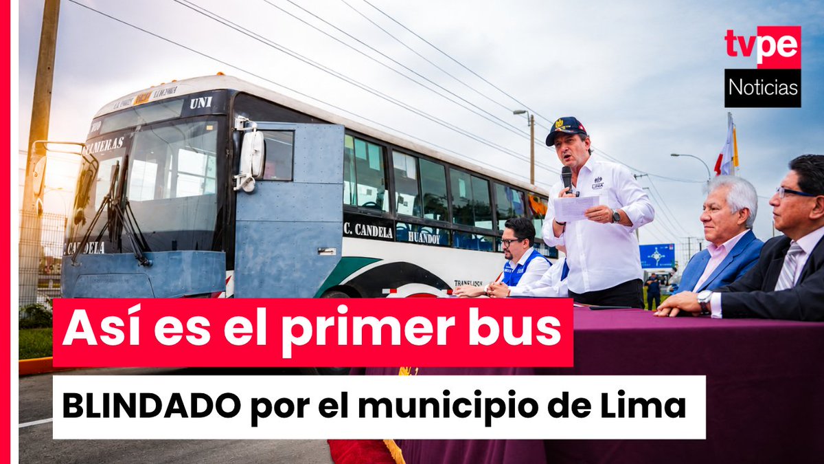 noticias_tvperu's tweet photo. 🚌🛡️ Así es la primera unidad de transporte público blindada por la Municipalidad de Lima. El vehículo cuenta con protección antibalas en zonas estratégicas y cámaras de seguridad conectadas al nuevo centro de videovigilancia C2 en Lima norte.👇
https://t.co/tXpUHqblYU https://t.co/iRqtgO88Jv