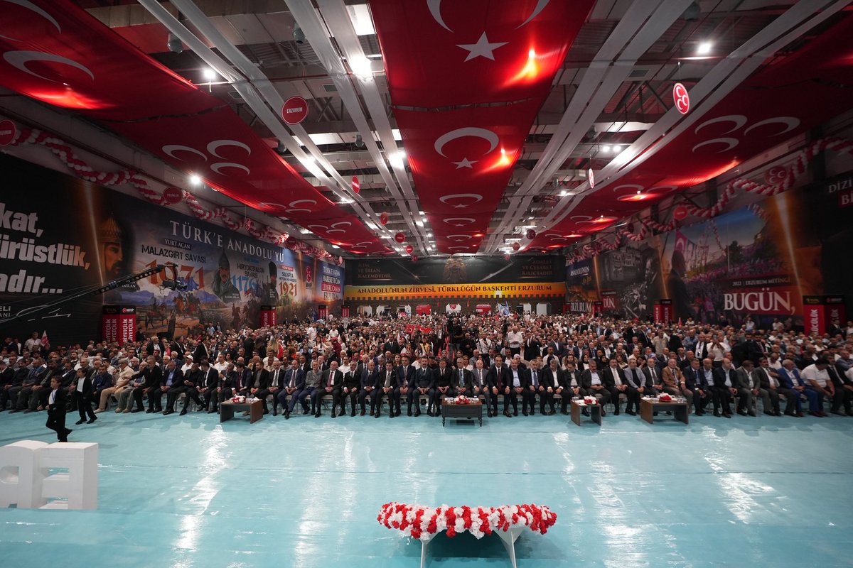mhperzurumil's tweet photo. 🇹🇷 MHP Erzurum İl Başkanlığı 15. Olağan Kongremizi Tamamladık.

Bugün Milliyetçi Hareket Partisi Erzurum İl Başkanlığı olarak, “Kardeşlik Kalbimizde, Gelecek Aklımızda” temasıyla gerçekleştirdiğimiz 15. Olağan Genel Kurulumuzu, 5.000 dava arkadaşımızın ve hemşehrimizin katılımıyla büyük bir coşku, güçlü bir birliktelik ve sarsılmaz bir kardeşlik ruhu içerisinde tamamladık.

Divan Başkanlığımızı Erzurum Milletvekilimiz Prof. Dr. Kamil Aydın’ın yaptığı kongremizde; Genel Başkanımızın Başdanışmanı Prof. Dr. M. Hanifi Macit, Teşkilatlardan Sorumlu İl Başkan Yardımcımız Cihan Aksakal, İl Başkan Yardımcımız Adem Uzunpolat, İspir Belediye Başkanımız Ahmet Coşkun ve Olur Belediye Başkanımız Vedat Ergün divan üyeliklerini üstlendiler.

Kongremize; Erzurum Büyükşehir Belediye Başkanımız Mehmet Sekmen, Ülkü Ocakları Erzurum İl Başkanımız Mevlüt Özcan, Cumhur İttifakı ilçe belediye başkanlarımız, AK Parti İl yöneticileri, MHP ilçe başkanlarımız, belediye meclis üyelerimiz, Kamu-Sen, Türk Hukuk Enstitüsü, TÜRKAV ve bağlı sendikalarımızın kıymetli temsilcileri, önceki dönem il ve ilçe başkanlarımız,  Türkiye Perakendeciler Federasyonu Başkanımız, ETSO Başkanımız, Erzurumspor taraftar gruplarımızdan Dadaşlar Grubu, Palandöken Kartalları Grubu, 25. Alay Grubu ve şehrimizin çok sayıda sivil toplum kuruluşunun değerli temsilcileri katılım sağladılar.

Bugün davamıza ve Liderimize olan sadakatimizi bir kez daha haykırdık.
Bugün kardeşliğimizi daha da büyüttük.
Bugün teşkilatımızın gücünü bir kez daha gösterdik.
Bugün Erzurum’dan Türkiye’ye güçlü bir birlik ve beraberlik mesajı verdik.

5.000 yürek, aynı dava için attı.
5.000 ses, aynı ülküde birleşti.
Ve Erzurum bir kez daha gösterdi ki; bu kutlu dava, kökü mazide, gözü atide olan büyük bir iradenin adıdır.

Bu büyük buluşmaya iştirak ederek coşkumuza ortak olan herkese gönülden teşekkür ediyorum.

Rabbim birliğimizi daim, kardeşliğimizi güçlü, yolumuzu açık eylesin.

Liderimizin izinde, milletimizin emrinde, Erzurum’umuzun hizmetindeyiz.

Ne Mutlu Türk’üm Diyene! 🇹🇷

Adem YURDAGÜL
MHP ERZURUM İL BAŞKANI