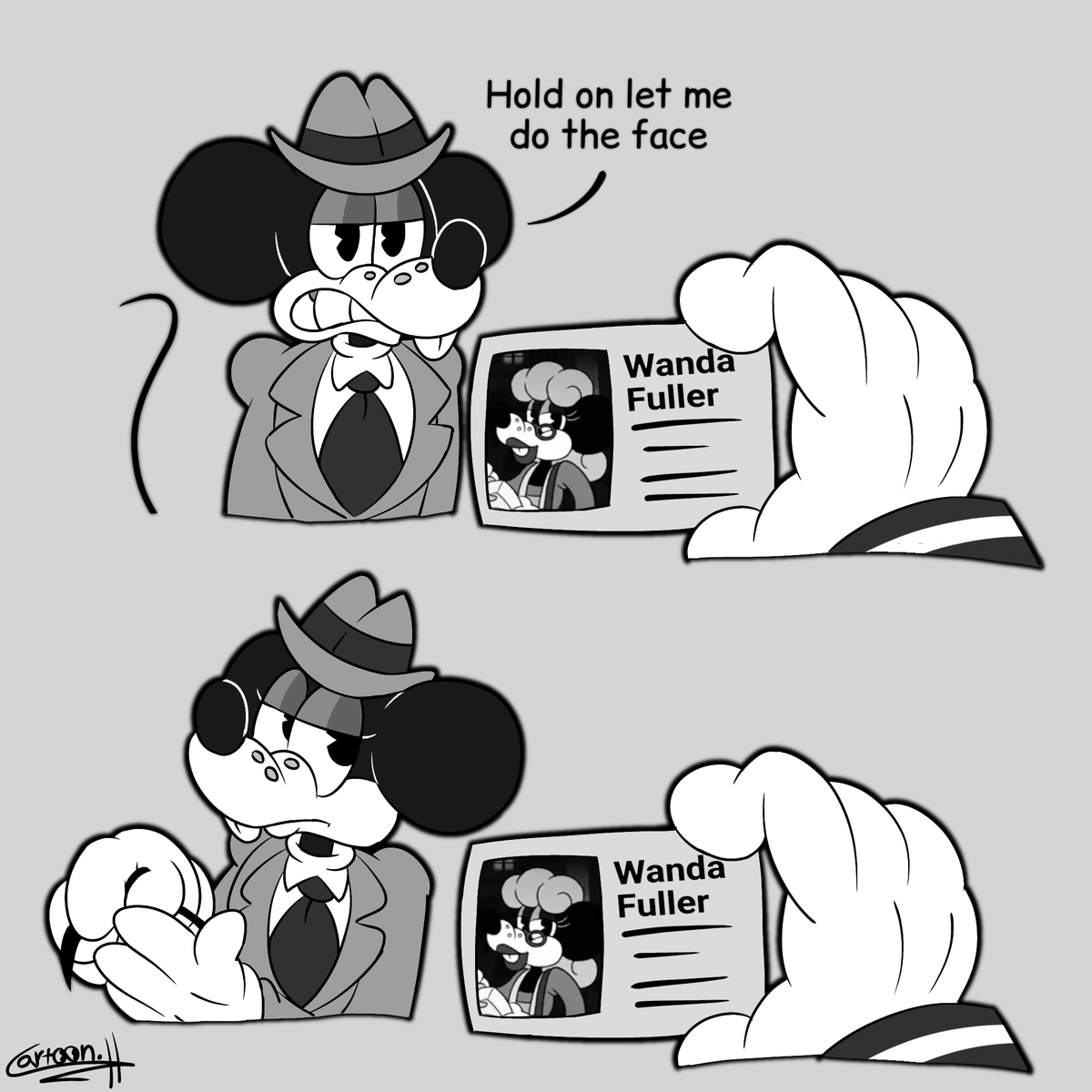 cart0on_hound's tweet photo. Jack using Wanda's ID card

#mousepiforhire #jackpepper https://t.co/KXCdQdhCxf