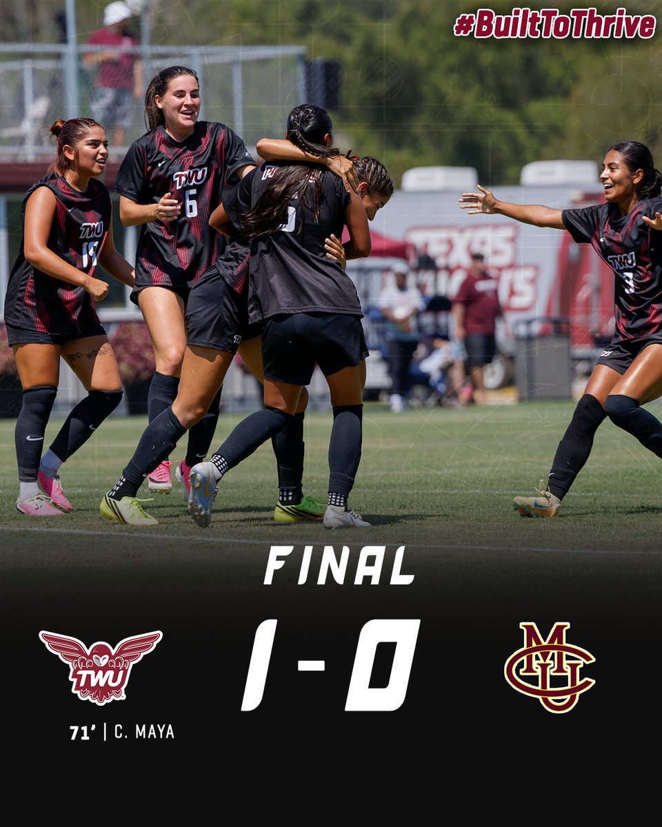 TWU_Soccer's tweet photo. 𝙃𝙊𝙈𝙀 𝘿𝙐𝘽𝙎 𝘼𝙍𝙀 𝙏𝙃𝙀 𝘽𝙀𝙎𝙏 🙌  𝙊𝙉 𝙏𝙊 𝘾𝙊𝙉𝙁𝙀𝙍𝙀𝙉𝘾𝙀 ➡

✨ Concepcion Maya: 1 goal, 3 SOG
✨ Nadia Araiza: 1 assist 
🧤 Faith Graves: Zero goals allowed, one save

#PioneerProud | #BuiltToThirve https://t.co/tiPKBLzlwu