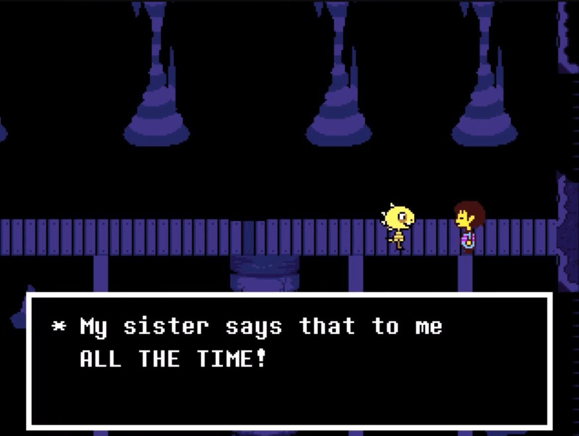 TemmieOrSmth99's tweet photo. My headcanon is that Suzy is Monster Kids adoptive sister in Undertale

Meanwhile in deltarune they don’t have that same dynamic but Monster Teen unfortunately gets stuck living in the same apartment building as the “class bully” https://t.co/3PCKzg2z7b