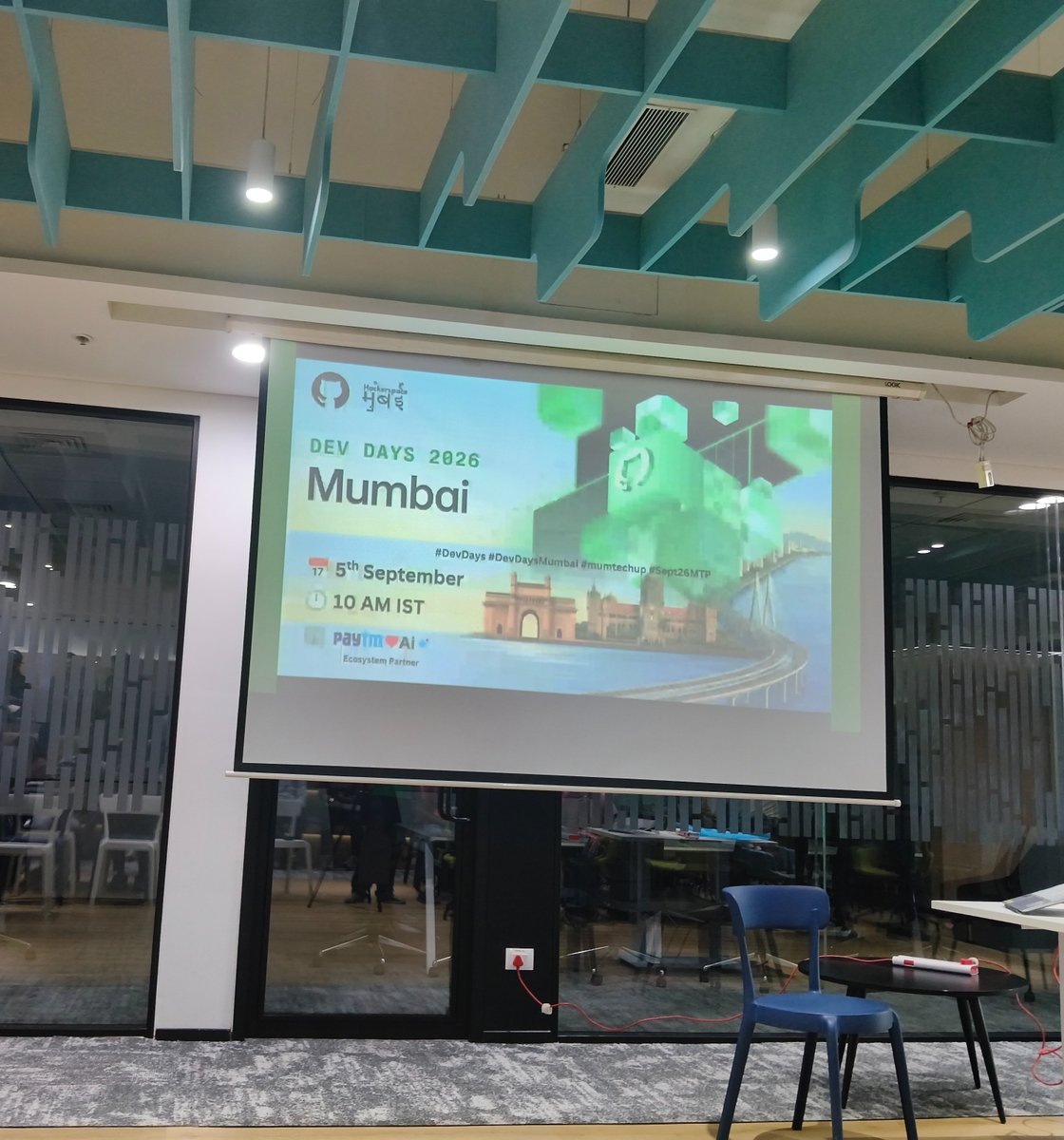 rishitwts_'s tweet photo. wrapped up a solid #DevDaysMumbai at @Paytm office📍
great talks from @augvcor, @AnxKhn, @anshulbansal09 & @ami_ganjawalla
omnigent, closedloop systems, SSR bots, Copilot in classroom & more... learned a lot
thanks for putting this together 🙌
@hackmum
#DevDays #mumtechup https://t.co/q4cCmSBxFU