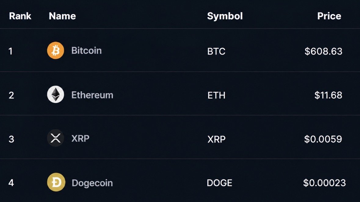 AshCrypto's tweet photo. Crypto prices exactly 10 years ago. https://t.co/d3YbGoGZex