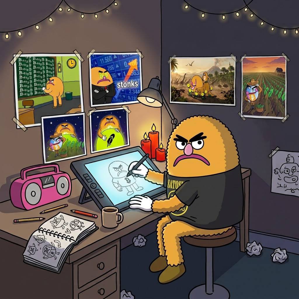 BittyBtcRh's tweet photo. 🚨ATTN🚨

Our first $BITTY meme contest was such a success we’ve decided to host another one that will be live for 24 hours from this post. 

Rules 
- submit a fire #meme in comments that isn’t ai slop or copy pasta 

- tag 3 friends or kols you like 

- comment $BITTY 

- bonus points for including a $btc reference as bitty rewards #bitcoin to holders - over $30,000 so far. 

Winners announced shortly after contest ends - top 3 memes will receive a $100 BITTY airdrop