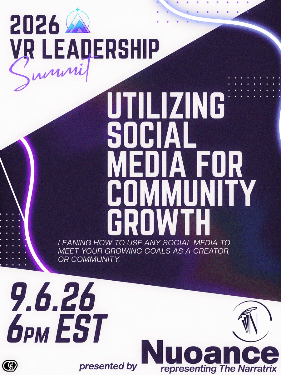 Channel9VR's tweet photo. #VRLeadershipSummit #VRChat #VRChatEvents #CommunityBuilding #SocialMediaGrowth #CommunityGrowth #PersonalBranding #VRChatCommunity #ContentCreation #DigitalCommunity #SocialVR #CommunityEngagement #CreatorGrowth #networking https://t.co/Hb4j6TFsDK