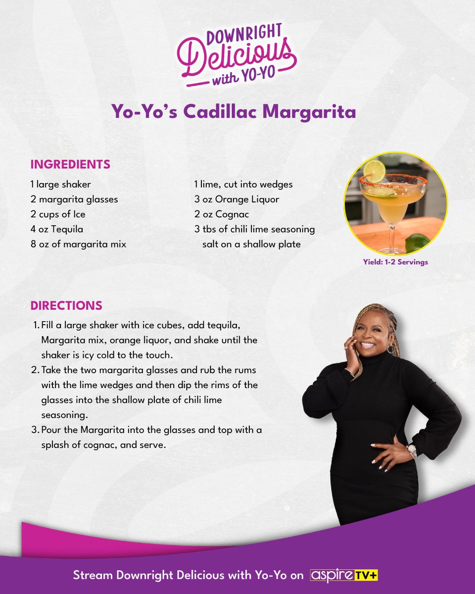 TVaspire's tweet photo. Save these recipes for later! 🤤

Create these recipes with Yo-Yo! Stream Downright Delicious with Yo-Yo on aspireTV+. 🔗 https://t.co/WVoI1Jfs5n

#aspireTV | #DownrightDelicious | #YoYo | #Recipes https://t.co/d55ldqcUB5