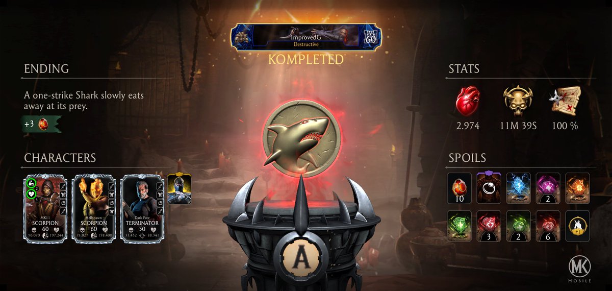 Iulian_IG's tweet photo. I just completed a Krypt Run in Mortal Kombat mobile! Check out my stats. https://t.co/0gyFhAKxGW