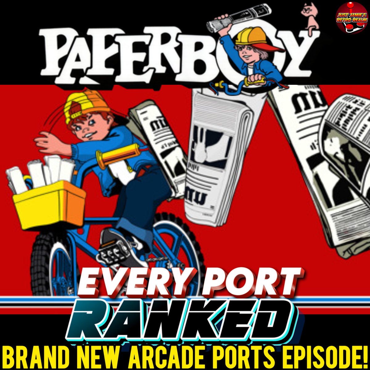 justjamie1983's tweet photo. In this brand new arcade ports episode. I will be ranking from worst - best, the very best home conversion of Atari's classic 1985 game - Paperboy. This episode also includes honourable mentions.
https://t.co/E7iuj4CmmK
#paperboy #atarigames #arcadegames #justjamie https://t.co/0OfYu4ovCz