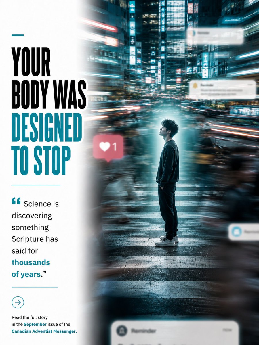 SDA_Messenger's tweet photo. Have you checked the September issue of the Messenger? This month, Mike Lemon dives into the benefits of keeping the Sabbath, something that the Bible teaches us for thousands of years. Check it out!

Search for: https://t.co/SN1gwzmUkX
.
.
.
.
.
.
.
. https://t.co/TZFkDFah54