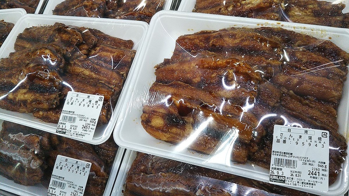 Lychee_kanroni's tweet photo. コストコ 中部空港 倉庫店　その７

魚 さんま 蒲焼 さば するめいか ししゃも https://t.co/XMdvPQRfYR