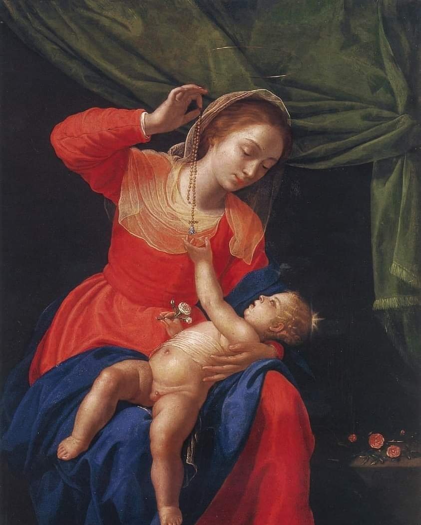 RamellaUgo's tweet photo. Artemisia Gentileschi Madonna del Rosario https://t.co/dQuIlEgPE1