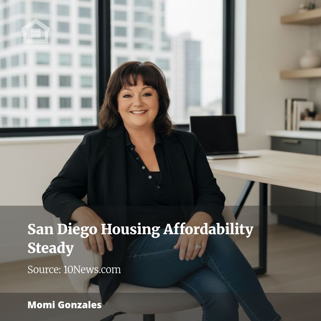 MomiRealtor's tweet photo. Report: Housing affordability holds steady in San Diego County
San Diego’s housing market remains a tough landscape for buyers, with just 17% of households able to afford the median home price of $1.075M—a figure that now requires an annual income of $268K. For comparison, ... https://t.co/j7t8pceyV2