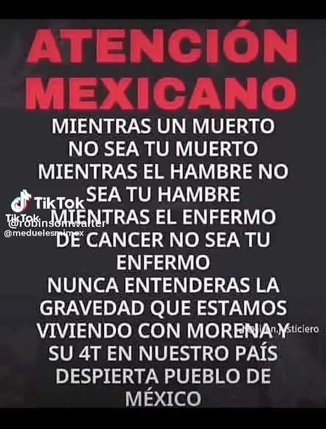 caminante1012's tweet photo. Crédito a Norma Barrera de Tik Tok https://t.co/fXzJvKzS85