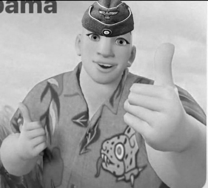 yourmanjimbo's tweet photo. Adolf Hitler i voted for you and i love you but we are not synthetic oil independent.We are having a hard time getting fuel for the panzers in the kaukasus https://t.co/5gsCOI15Kl