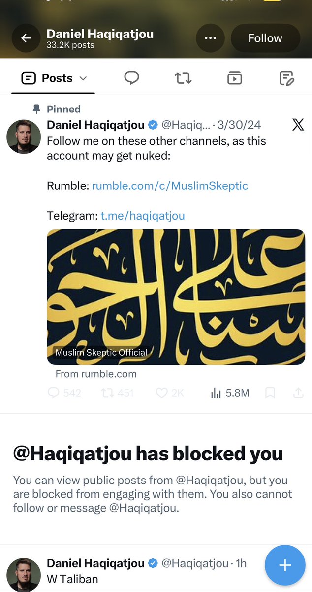adelassalafi's tweet photo. Got blocked by Mr. America.

I only said he lives in America. https://t.co/w8ruozHM8c