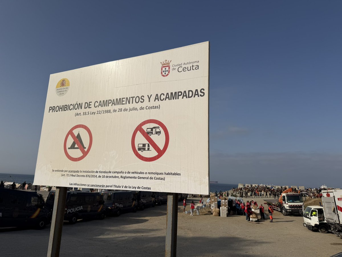 JaviPerezCampos's tweet photo. Playa del Trampolín, 
Ceuta, 2026. https://t.co/1l7TvVpfAe