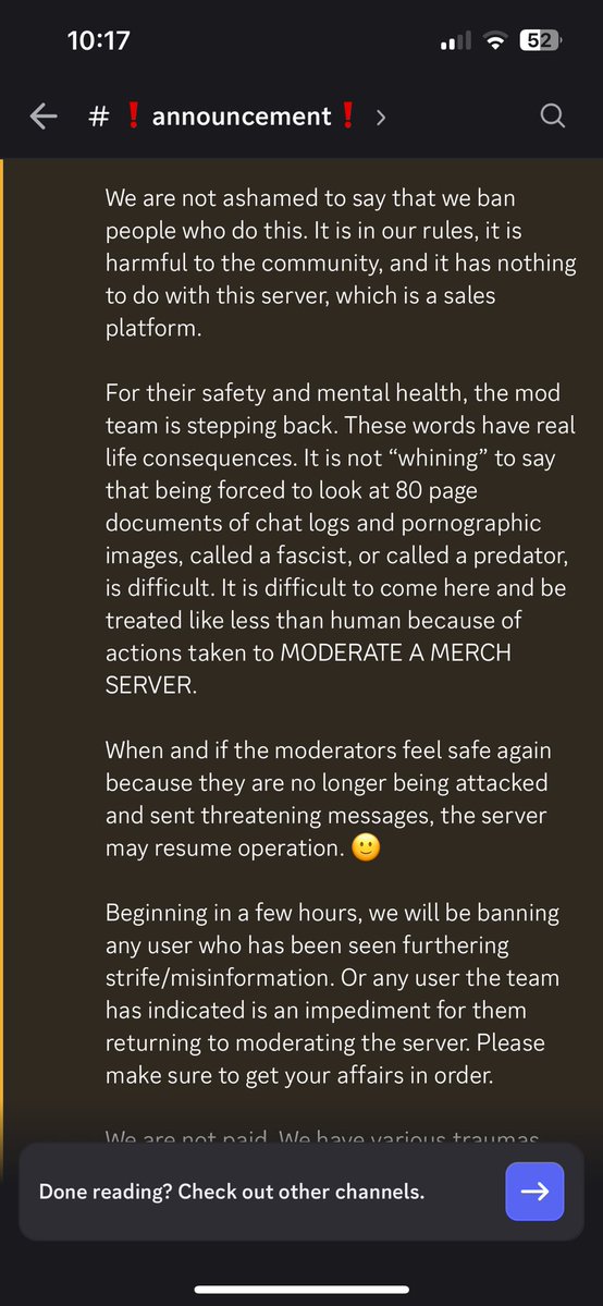 wispiicoatl's tweet photo. New update (1/2) 

Ex-mutual has finally been banned, as well as any users who were expressing disappointment and/or disapproval of the situation last night, including another one of my friends (who didn’t even speak last night) https://t.co/vraipJjEqN