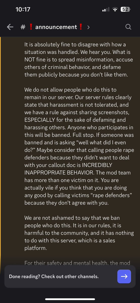 wispiicoatl's tweet photo. New update (1/2) 

Ex-mutual has finally been banned, as well as any users who were expressing disappointment and/or disapproval of the situation last night, including another one of my friends (who didn’t even speak last night) https://t.co/vraipJjEqN