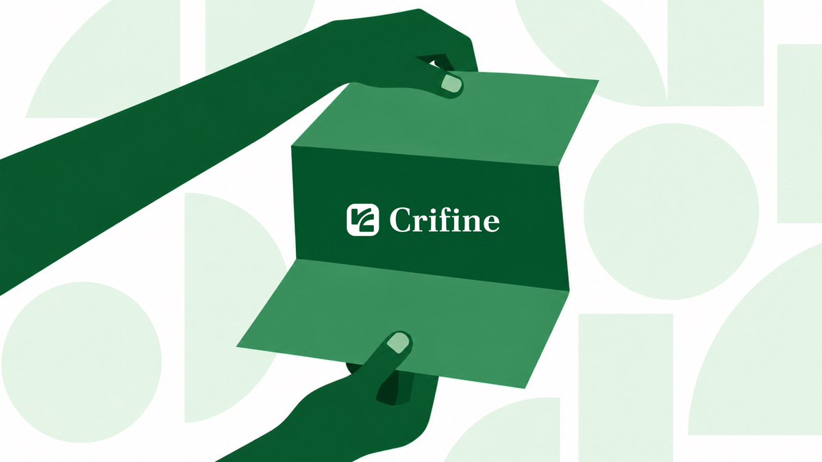 crifineapp's tweet photo. Built for machines.
Two fields carry the product.

🔁 One call, one number
Pool, size, answer - with the evidence link attached

📄Method published in full
Assumed size, observation window and depth source, versioned

📶Observed, not modeled
Estimates walk recorded depth; modeled parts are labeled

🌨️Machine-payable via x402
Agents pay USDC per request - no key, no account, no contract

🧪Free keyless verification
Every published number checkable by anyone, permanently

Welcome to $CRIF - Execution Truth Infrastructure