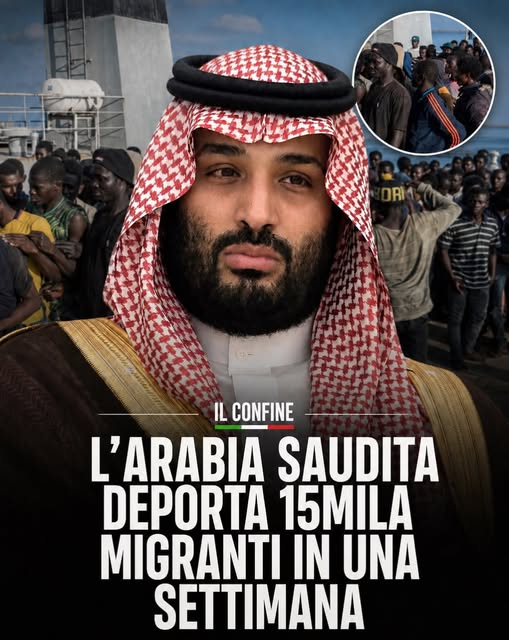 RobertoAvventu2's tweet photo. Quasi 15mila deportazioni in una settimana. Mentre in Europa l’immigrazione resta terreno di scontro politico, l’Arabia Saudita applica una linea durissima: arresti di massa, controlli alle frontiere e rimpatri per chi viola le norme su soggiorno e lavoro. Tra gli ingressi illegali fermati, il 58% riguarda cittadini etiopi.
Mentre l’Italia?
