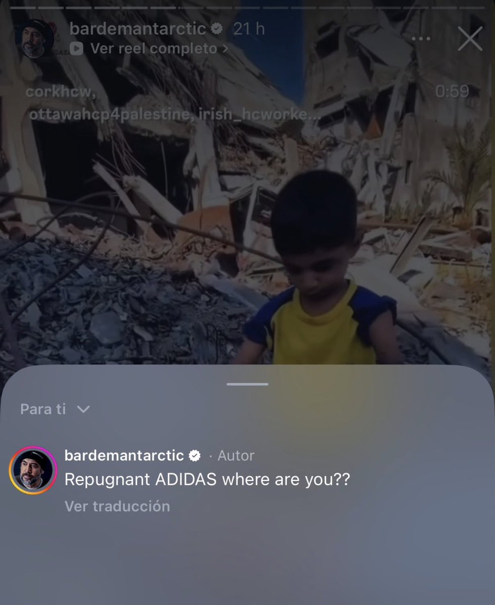 leylahamed's tweet photo. Javier Bardem has shared dozens of stories calling for a boycott of Adidas after the brand chose an Israeli soldier as one of the faces of its campaign.

At least 4,000 Palestinian kids in Gaza have sustained amputations due to wounds from Israeli attacks since 2023. https://t.co/Y2u0WSYOPr