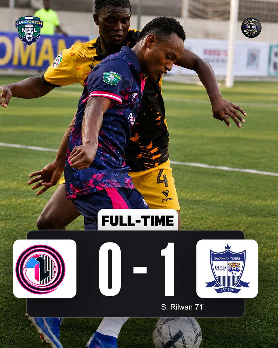 FootballUp8623's tweet photo. 🚨 𝗙𝗧: 𝗗𝗢𝗠𝗔 𝗨𝗡𝗜𝗧𝗘𝗗 𝗦𝗧𝗨𝗡 𝗜𝗡𝗧𝗘𝗥 𝗟𝗔𝗚𝗢𝗦! 😮‍💨🔥

Inter Lagos FC 0️⃣ 1️⃣ Doma United FC

Doma United walk away with all three points! 💪🏾

#NPFL27 #INTDOM https://t.co/UCZKn3aeXA