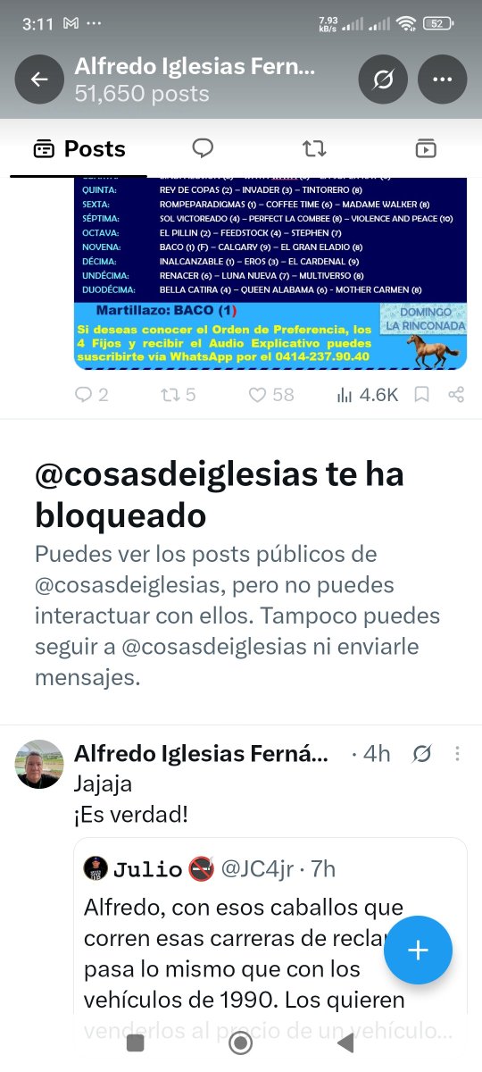 jessimoza's tweet photo. @rickydangelo13 @cosasdeiglesias Esto es culpa de tuya Riccardo me bloqueó no le gusto la ida de luz https://t.co/kNqh0ZLcAl