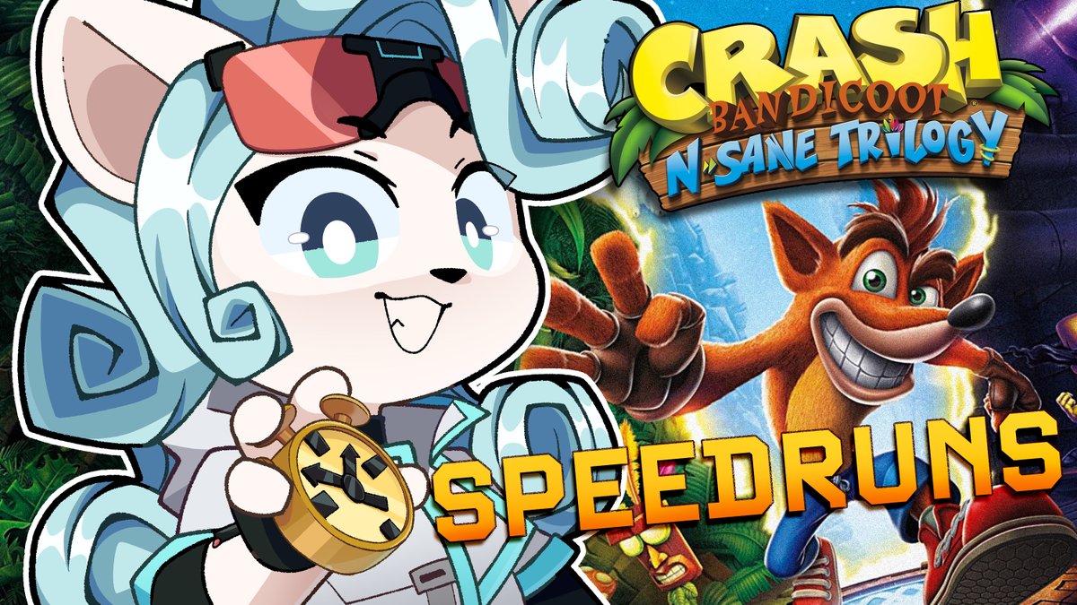 tavinadunare's tweet photo. SPEEDRUNNING CRASH BANDICOOT: N. SANE TRILOGY RIGHT NOW!!! Link in replies!!
#Vtuber #AdunareOnAir #speedrun #crashbandicoot
Art by @Crissy_AC https://t.co/eJvWcm73ij