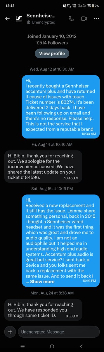 bibinpath's tweet photo. Have been a great fan but you folks broke my heart
@Sennheiser https://t.co/fwnaJB8KqC