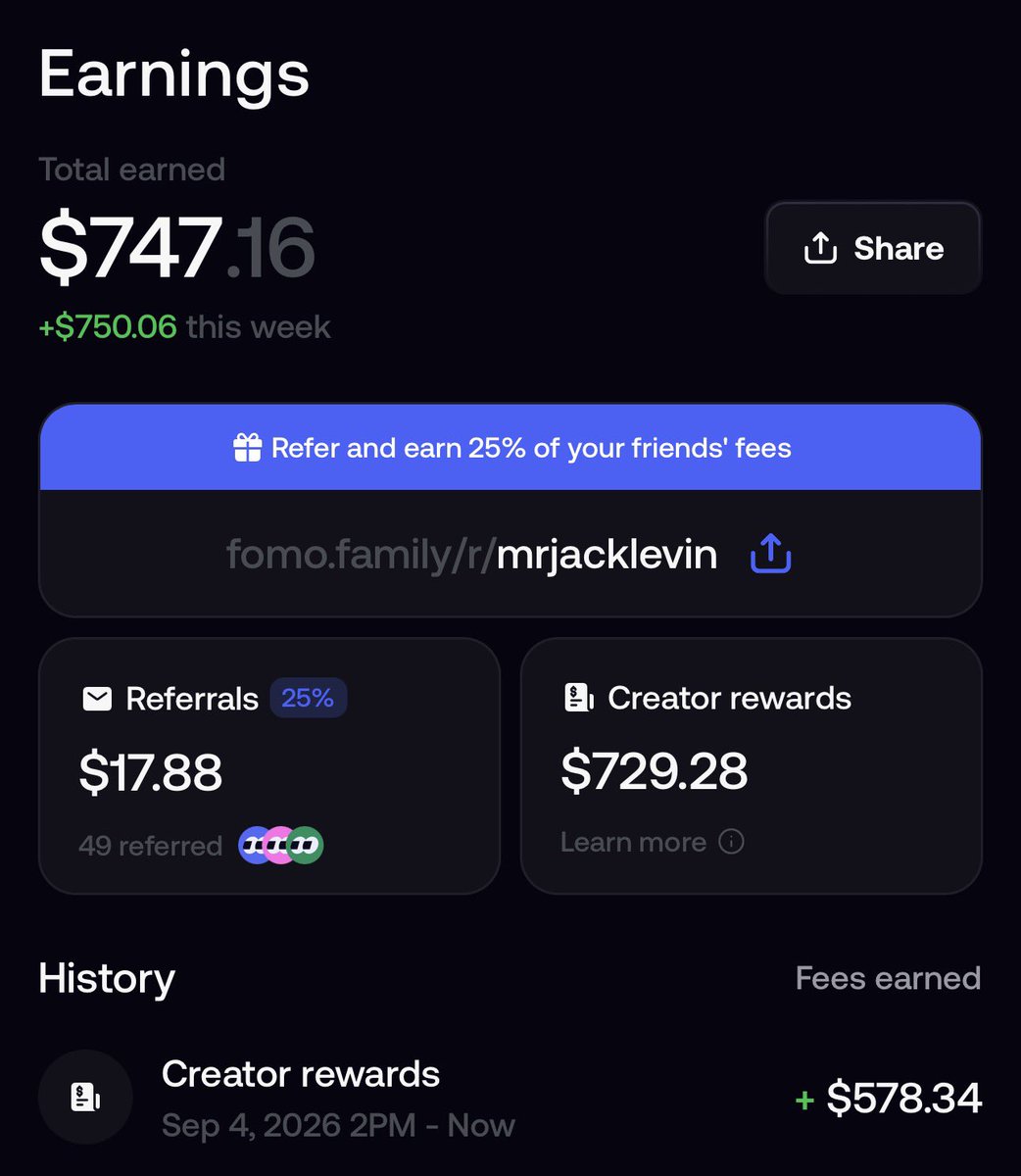 mrJackLevin's tweet photo. I’ll be sending my creator rewards to my followers on Fomo 🫡⬇️

https://t.co/aSiTXmAJrl https://t.co/ui3ubjd2pM