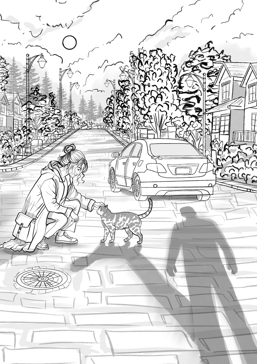 faryalcomic's tweet photo. A sketch cover for Izzi’s story 🐱📖✨
I created this cover concept for my client @shahed_giants45 to bring Izzi’s sweet story to life. ❤️

#Izzi #CoverSketch #BookCover #IndieAuthor #IndieWriter #ComicArtist #Illustrator #BookIllustration https://t.co/L1Hfxlq5ZN