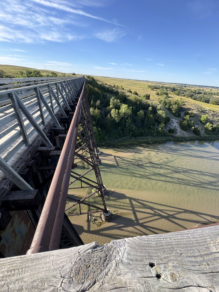 rdennisjr's tweet photo. Road trip to Sturgis, SD to friends with friends and our future retirement property. Random rail/trail bridge stretch out walk and the milky way from our friends deck. #roadtrip #friendcation https://t.co/ldCEfZqc6B
