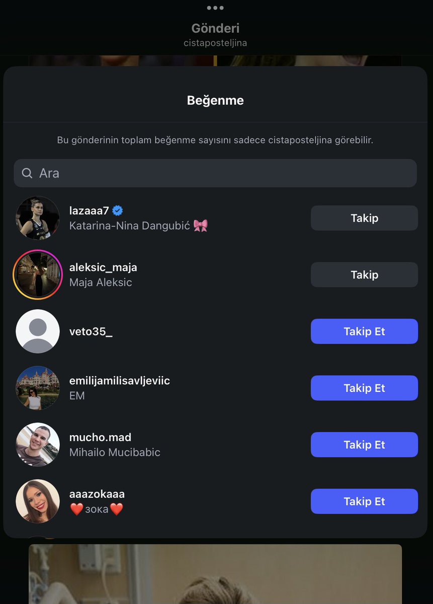 ilkelmiyizbiz's tweet photo. Katarina Dangubić, Maja Aleksić ve Hena Kurtagić, Instagram'da bu gönderiyi beğendikleri için tepki çekiyor. (Hena Kurtagić beğenisini geri çekmiş.) https://t.co/4FZ2k1Zhuq