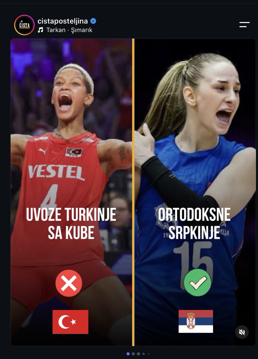 ilkelmiyizbiz's tweet photo. Katarina Dangubić, Maja Aleksić ve Hena Kurtagić, Instagram'da bu gönderiyi beğendikleri için tepki çekiyor. (Hena Kurtagić beğenisini geri çekmiş.) https://t.co/4FZ2k1Zhuq