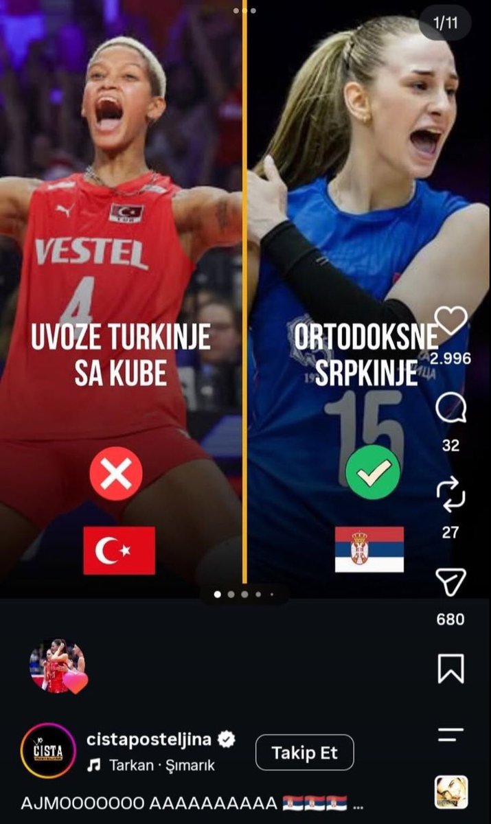 ilkelmiyizbiz's tweet photo. Katarina Dangubić, Maja Aleksić ve Hena Kurtagić, Instagram'da bu gönderiyi beğendikleri için tepki çekiyor. (Hena Kurtagić beğenisini geri çekmiş.) https://t.co/4FZ2k1Zhuq