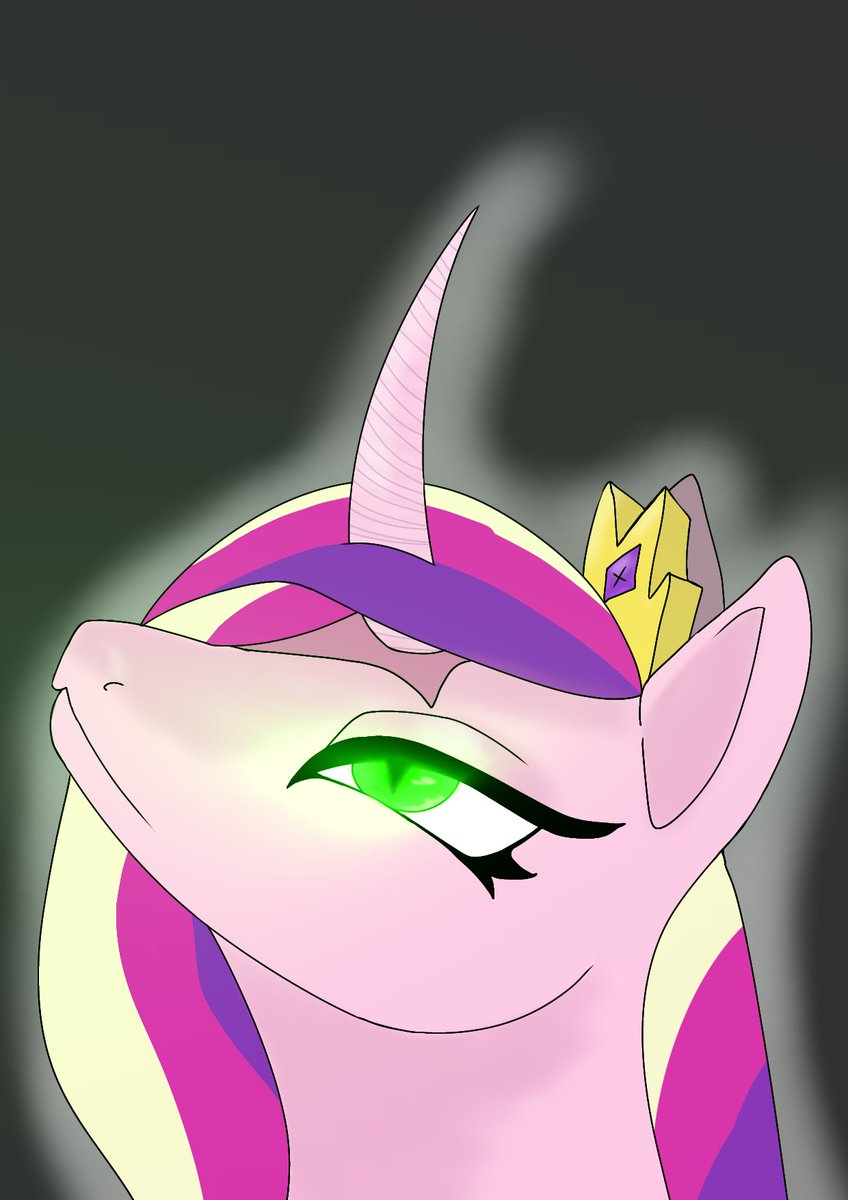 BikerBex2005's tweet photo. Can't edit at all 😭 there has to be an easier way I might start making more, not animations but like whatever this is....idk😂  would you call this animation? I think it is still technically animated.... 

#mlp #queencrysalis #princesscadencemlp #digitalart #ibispaint https://t.co/xrVEmfcOe8
