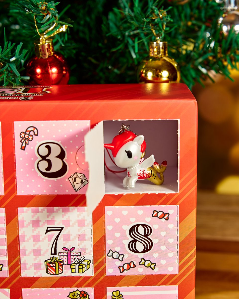 tokidoki's tweet photo. Celebrate the holiday season #tokidoki style with the Holiday Sparkle 12 Days of Christmas Frenzies! 🎁💞🗓 Open a new surprise each day and add a little festive sparkle to your keys, bags, and more! 💖 Available on our website! https://t.co/Ze5OAzZfLy
