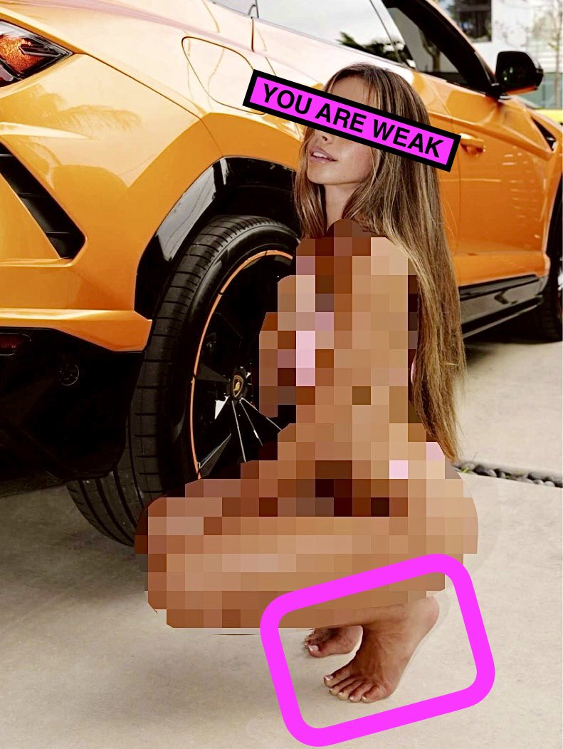WesMantoothBNWO's tweet photo. When you look like Sadie McKenna, people just give you things. She was scheduled to do a bikini photoshoot with this car but could tell the photographer was a drooling beta for her. After a quick negotiation she went barefoot for the shoot and he let her keep the car.
#betasafe https://t.co/yjuRiYXFZy