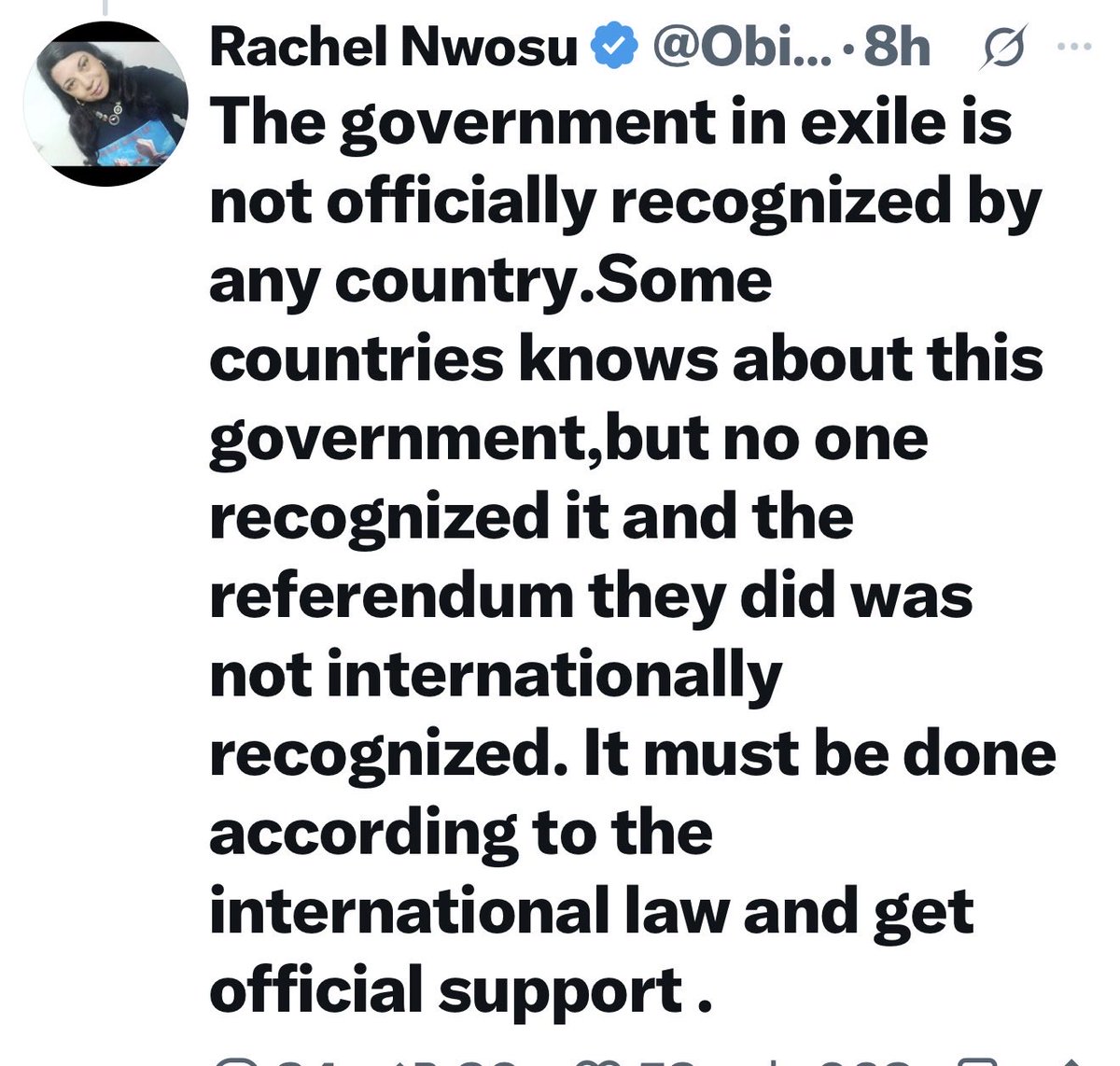ngoziora's tweet photo. Press release : 9/4/2026

UNITED STATES OF BIAFRA GOVERNMENT IN HOMELAND

RACHEL NWOSU: IRONICALLY PROPAGATING BIAFRA IN ISRAEL WHILE BEING DECEIVED BY BIAFRA NIGERIA AGENTS CLAIMING TO FOLLOW MNK — A MISGUIDED INDIVIDUAL  DECEIVING HER GULLIBLE FOLLOWERS

It is ironic that Rachel Nwosu has been propagating for Biafra in Israel but is being deceived, colluding and misguided by Biafra Nigeria agents claiming to follow MNK.

Rachel Nwosu goes to Israel to shout Biafra, but back on Twitter she attacks the RESTORED Biafra — the United States of Biafra Government in Exile and Homeland (attached)

If she truly wants Biafra in Israel, why is she fighting USB which is the restoration of the Republic of Biafra?

TRUTH SHE HIDES FROM HER GULLIBLE FOLLOWERS

1. USB WAS RESTORATION, NOT CREATION. REFERENDUM WAS EXTRA.

Republic of Biafra was declared May 30, 1967 by Ojukwu. It was never dissolved by any referendum. It was occupied in 1970. You don't need referendum to restore an occupied nation. The self-referendum Feb-Nov 2024 where 50M voted YES was just an extra add-on to show the world we still want Biafra, leading to declaration of United States of Biafra, Christian Nation, on Nov 29, 2024 in Lahti. Referendum not needed to restore an already existing nation (restoration attached)

2. STATE OF SÃO PAULO, BRAZIL HAS RECOGNIZED USB — MOTION NO. 186 OF 2026 (attached)

Official Gazette of the State of São Paulo, published May 29, 2026. Motion of Applause to Biafran Heroes and Heroines May 30th. Recognizes genocide of 3M Biafrans, recognizes Biafra as independent territory annexed without consent, recognizes Republic of Biafra 1967-1970.

Page 2: _"applauds the historic struggle of the Heroes and Heroines of Biafra for the right to enjoy the principle of self-determination of peoples, a clause enshrined by the UN" (attached)

*Verification Code: 2026.05.28.2.1.16.9.33.1880777 at https://t.co/Wbw3p3Sikr — Signed Eduardo Suplicy, May 28, 2026* [Both screenshots attached]

If referendum is not recognized as Rachel claims, why is Brazil's largest state publishing this in official gazette affirming our UN self-determination right?

3. THE IRONY: PROPAGANDA WHILE DECEIVED BY NIGERIA AGENTS

Rachel Nwosu in Israel is shouting Biafra, but she is being used by Biafra Nigeria agents claiming to follow  MNK who are under DSS control to attack USB Government in Exile and Homeland led by DPM Ngozi Orabueze, USB Cabinets, 40 State Governors, Envisioned Elite, Heads of Missions and Stakeholders.

These Nigeria agents know that after Nigeria came to terms that USB is real, they sent their  Nigeria DSS/EFCC to call and raid homes of USB leaders as they do in the past. They know USB is real, so they send Rachel Nwosu to deceive gullible followers on Twitter.

You cannot be in Israel propagating Biafra and be fighting the restored Biafra at the same time. That is foolishness and deception.

Rachel Nwosu should leave Israel propaganda and come to terms that Biafra is restored as USB. 

The Christian Nation of Biafra is here and has great ally in the State of Israel

Signed, 

Dr. Ngozi Orabueze, DPM, United States of Biafra 

@BBCWorld @BBCBreaking @cnnbrk @cnni @CIA @INTERPOL_HQ @INTERPOL_HQ @FBIDirectorKash @FBI @EricTrump @realDonaldTrump @StateDept @jihadwatchRS @MikeCollinsGA @SecRubio @UNHumanRights @UNOCHA @UN_HRC @MobilePunch @SaharaReporters @channelstv @ARISEtv @IDF @netanyahu @USArmy @yleuutiset @batten_von @Huuhkajat @washingtonpost @nypost @FoxNews @HouseForeignGOP @JDVance @SusieWiles47 @HouseForeignGOP @SenTedCruz @RepBrianMast @RepRileyMoore @SenJudiciaryGOP