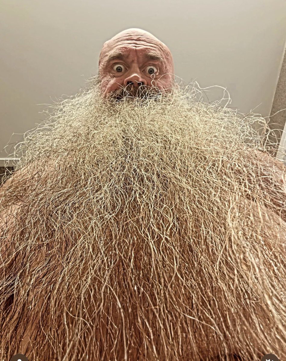 FadeAwayMedia's tweet photo. Former WWE Superstar Gene Snitsky shows us his updated beard 😭

Bro is trying to break the World Record for longest beard. https://t.co/FeGMadV1iL