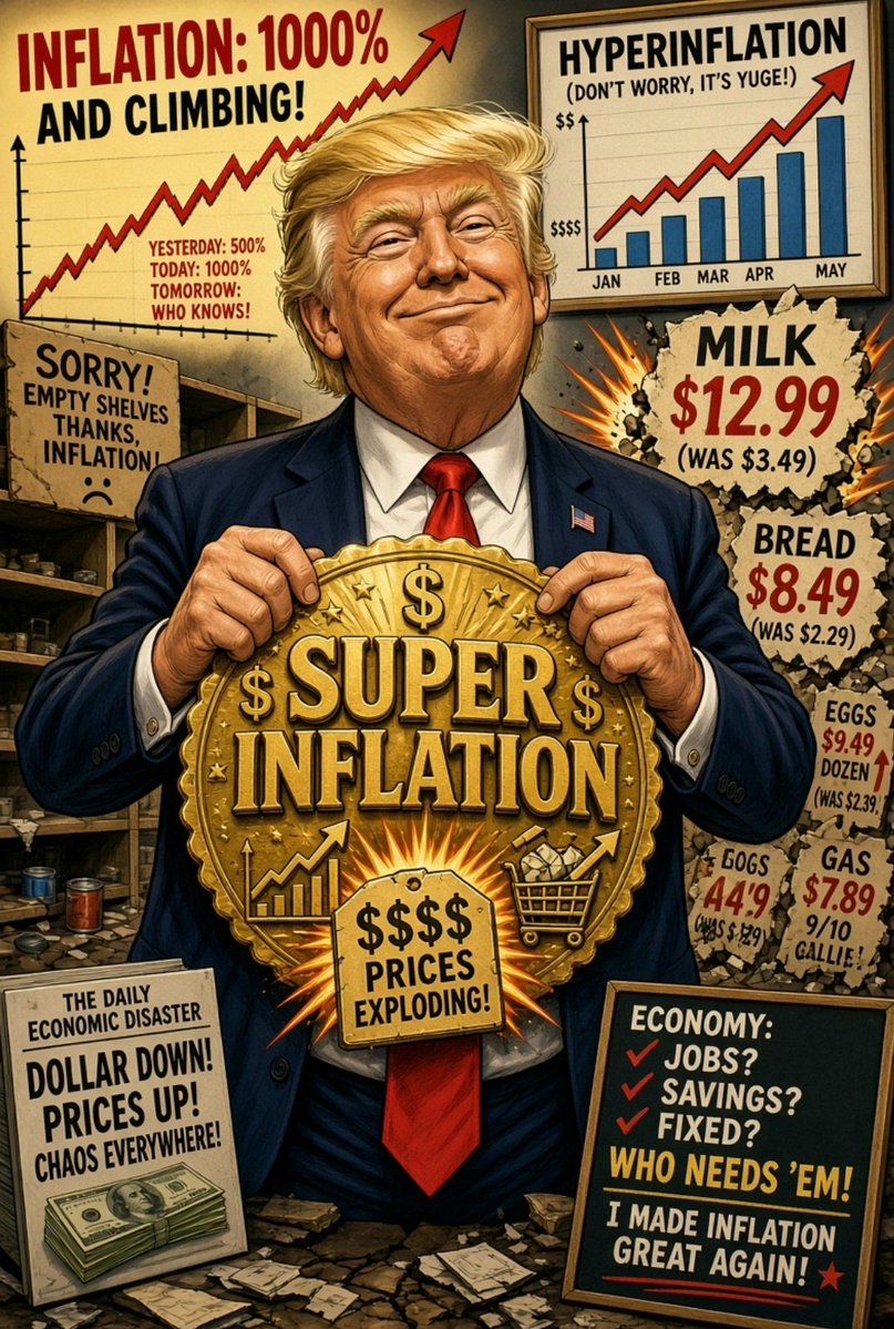 MinskyFinance's tweet photo. No matter how he spins it, Trump's the major contributor to hot inflation. Used as a weapon against Americans. 

Fed/Gov/Banks create digitally new debt/interest based fiat $ notes (inflation). 

*$6 trill created during Covid 2020, Oil up from Iran war, Tariffs. All under Trump. https://t.co/ovPbC6az7n