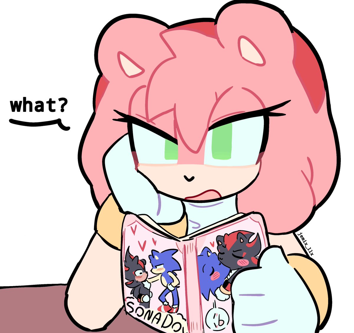 jemix_llx's tweet photo. #amyrose #sonadow xd https://t.co/lmMxn6aoel