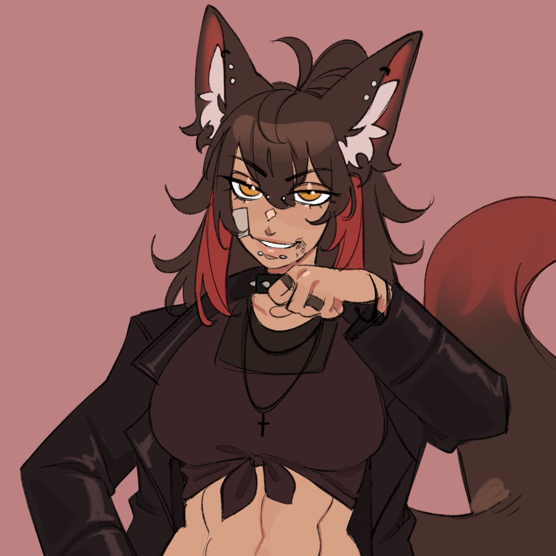 Arbiter_Nania's tweet photo. @EverestSpryteVT @squirrelygame20 Nania "arbiter" Redmane. The trans butch hellhound and owner of the interdimensional bar, Hellions Rest. raunchy, feral, loyal. part time pit fighter, VA and full time menace! https://t.co/knnDzr7ESU