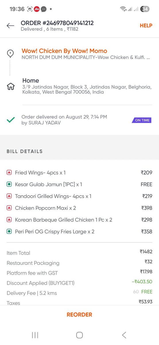 nritya97294's tweet photo. @Swiggy @Swiggy is fraud https://t.co/CECsYwUgjQ