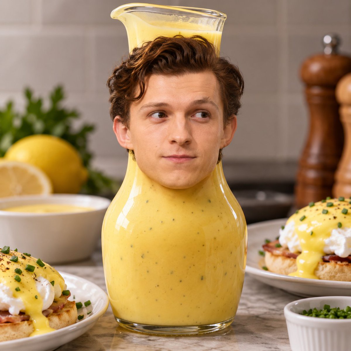 ShadowT3Z's tweet photo. Tom Holland? Nah.

Tom Hollandaise. 🍳

Serving sauce, not spoilers. https://t.co/Xner1QAaJe